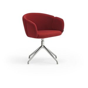 Čalúnené jedálenské kreslo s podrúčkami v tehlovej farbe Add – Teulat vyobraziť