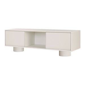 Sivobéžový TV stolík 160x48x42 cm Taro – noo.ma vyobraziť