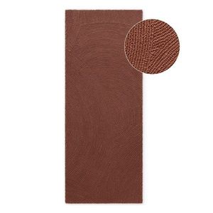 Ručne tkaný vlnený behúň v tehlovej farbe 80x300 cm Calmio – Hanse Home vyobraziť