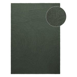Tmavozelený ručne tkaný vlnený koberec 120x180 cm Calmio – Hanse Home vyobraziť