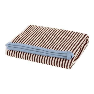 Hnedá/krémovobiela froté bavlnená osuška 70x140 cm Gobo – noo.ma vyobraziť