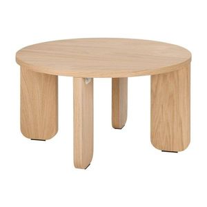 Okrúhly konferenčný stolík s doskou v dubovom dekore v prírodnej farbe ø 55 cm Kuvu – noo.ma vyobraziť