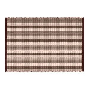 Vínovočervený/v prírodnej farbe ručne tkaný vlnený koberec 140x200 cm Talo – noo.ma vyobraziť