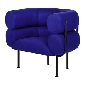 Modré vlnené kreslo Ubi – noo.ma vyobraziť