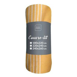 Žltý pléd 240x260 cm Adele – douceur d'intérieur vyobraziť