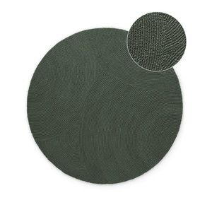 Tmavozelený ručne tkaný vlnený okrúhly koberec ø 200 cm Calmio – Hanse Home vyobraziť
