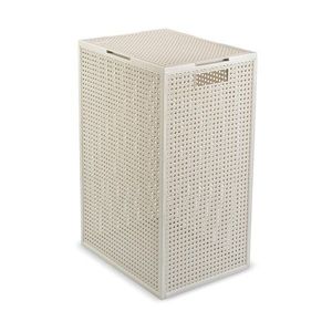Krémovobiely kôš na bielizeň z recyklovaného plastu 60 l Kaya – Curver vyobraziť