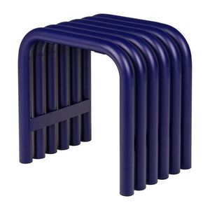 Modrá kovová záhradná stolička Nokk – noo.ma vyobraziť