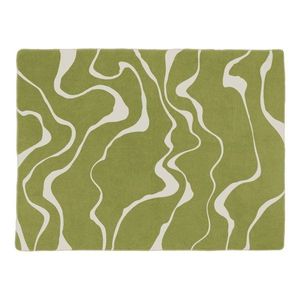 Zelená/krémovobiela deka 150x200 cm Felu – noo.ma vyobraziť