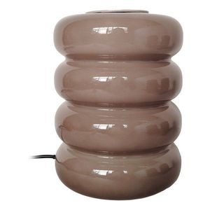 Taupe sklenená LED stolová lampa (výška 16, 5 cm) Aro – Leitmotiv vyobraziť