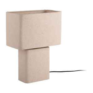 Béžová kovová stolová lampa (výška 33 cm) Boaz Recto – Leitmotiv vyobraziť