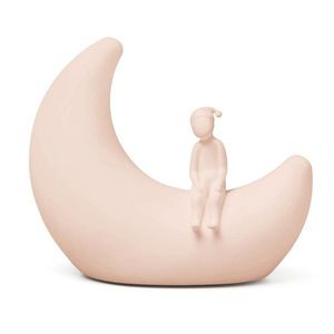 Svetloružové detské nočné svietidlo Moon Shell – Cam Cam Copenhagen vyobraziť