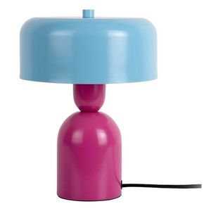 Modrá/ružová kovová stolová lampa (výška 24 cm) Double Funky – Leitmotiv vyobraziť