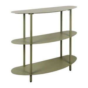 Zelený kovový regál 90x82x28 cm Riqueza – Leitmotiv vyobraziť