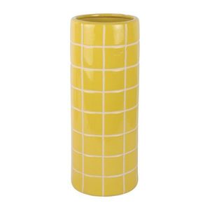Žltá keramická váza (výška 40 cm) Retro Tiles – PT LIVING vyobraziť