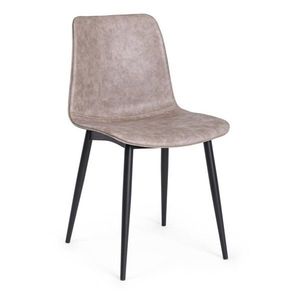 Béžová čalúnená jedálenská stolička Kyra – Bizzotto vyobraziť