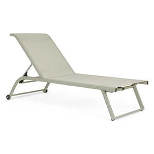 Svetlozelené kovové polohovacie záhradné ležadlo Taylor – Bizzotto vyobraziť