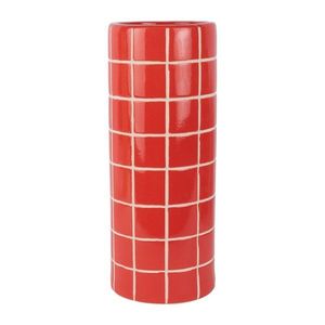 Červená keramická váza (výška 40 cm) Retro Tiles – PT LIVING vyobraziť