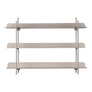 Sivá poschodová kovová polica 60 cm Riqueza Tres – PT LIVING vyobraziť