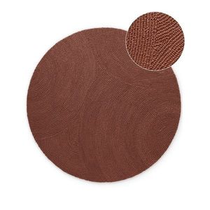 Ručne tkaný vlnený okrúhly koberec v tehlovej farbe ø 200 cm Calmio – Hanse Home vyobraziť