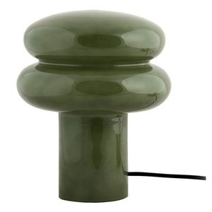 Zelená sklenená stolová lampa (výška 24 cm) Incesante – Leitmotiv vyobraziť