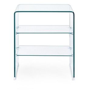 Sklenený odkladací stolík 40x50 cm Iride – Bizzotto vyobraziť