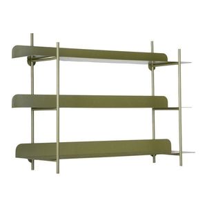 Zelená poschodová kovová polica 60 cm Riqueza Tres – PT LIVING vyobraziť