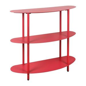 Červený kovový regál 90x82x28 cm Cool Retro – Leitmotiv vyobraziť