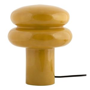 Okrovožltá sklenená stolová lampa (výška 24 cm) Incesante – Leitmotiv vyobraziť