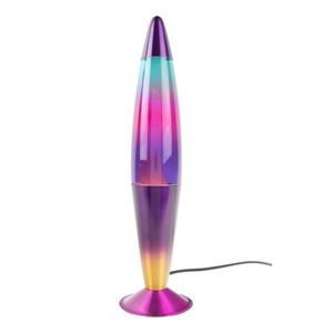 Sklenená lávová lampa (výška 41, 5 cm) Rainbow Rocket Lava – Leitmotiv vyobraziť