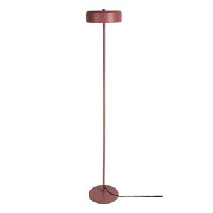 Vínovočervená stojacia lampa s kovovým tienidlom (výška 140 cm) Riqueza Palo – Leitmotiv vyobraziť