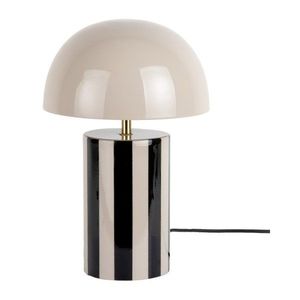 Čierna/taupe kovová stolová lampa (výška 34 cm) Rayado – Leitmotiv vyobraziť