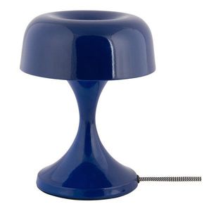 Modrá kovová stolová lampa (výška 20 cm) Moda Retro – Leitmotiv vyobraziť