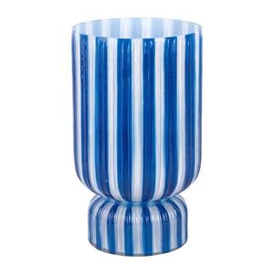 Modrá sklenená váza (výška 26 cm) Rayado Retro – PT LIVING vyobraziť