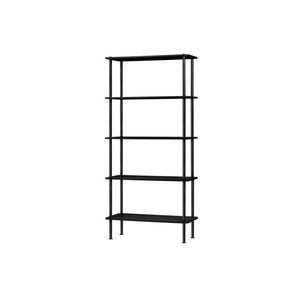 Čierny regál v dekore duba 80x163x35 cm Teidi – noo.ma vyobraziť