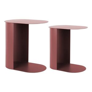 Kovové odkladacie stolíky v súprave 2 ks 30x45 cm Riqueza Oval – Leitmotiv vyobraziť