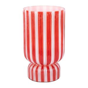 Červená sklenená váza (výška 26 cm) Rayado Retro – PT LIVING vyobraziť