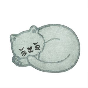 Svetlomodrý bavlnený detský koberec 43x60 cm Sleeping Cat – Sass & Belle vyobraziť