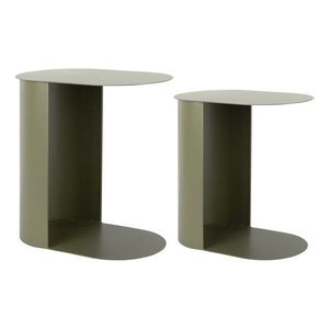 Kovový odkladací stolík Riqueza Oval – Leitmotiv vyobraziť