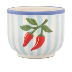 Keramický ručne maľovaný obal na kvetináč ø 12 cm Chilli – Sass & Belle vyobraziť