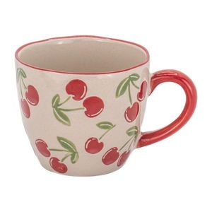 Béžový keramický hrnček 250 ml Cherries – Sass & Belle vyobraziť