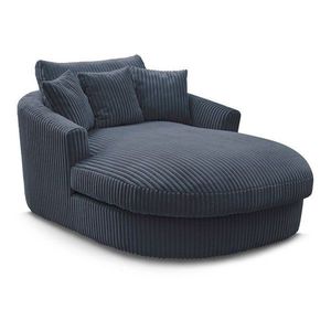 Tmavomodré menčestrové kreslo Belem – Bobochic Paris vyobraziť