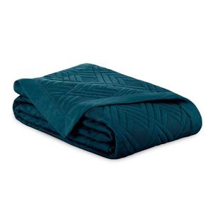 Prešívaný pléd z mikrovlákna v petrolejovej farbe 220x240 cm Ophelia – Restilo vyobraziť
