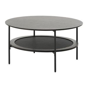 Čierny okrúhly konferenčný stolík ø 80 cm Pensacola – Unique Furniture vyobraziť