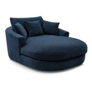 Tmavomodré ženilkové kreslo Belem – Bobochic Paris vyobraziť