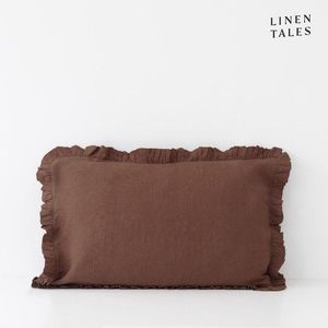 Ľanová obliečka na vankúš 50x60 cm Chocolate – Linen Tales vyobraziť