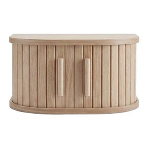 Závesný/s poličkami nočný stolík v dekore duba v svetlo prírodnej farbe Meta – Unique Furniture vyobraziť