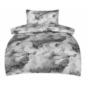 Sivé obliečky na jednolôžko z bavlneného saténu 140x200 cm Deluxe Minerals – My House vyobraziť