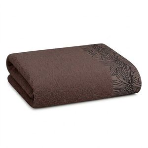 Hnedý froté bavlnený uterák 50x100 cm Valencia – My House vyobraziť