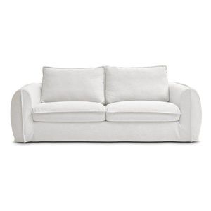 Biela pohovka na každodenné spanie/rozkladacia 216 cm Archimede – Bobochic Paris vyobraziť